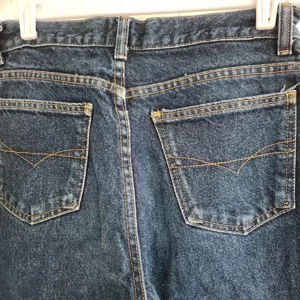 Vintage Anchor Blue relaxed straight leg dark denim jeans - Picture 3 of 6